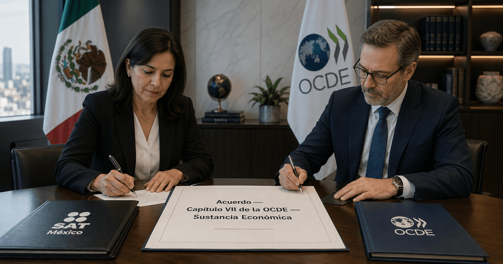 SAT y OCDE convergen en exigir evidencia más allá del contrato y la factura