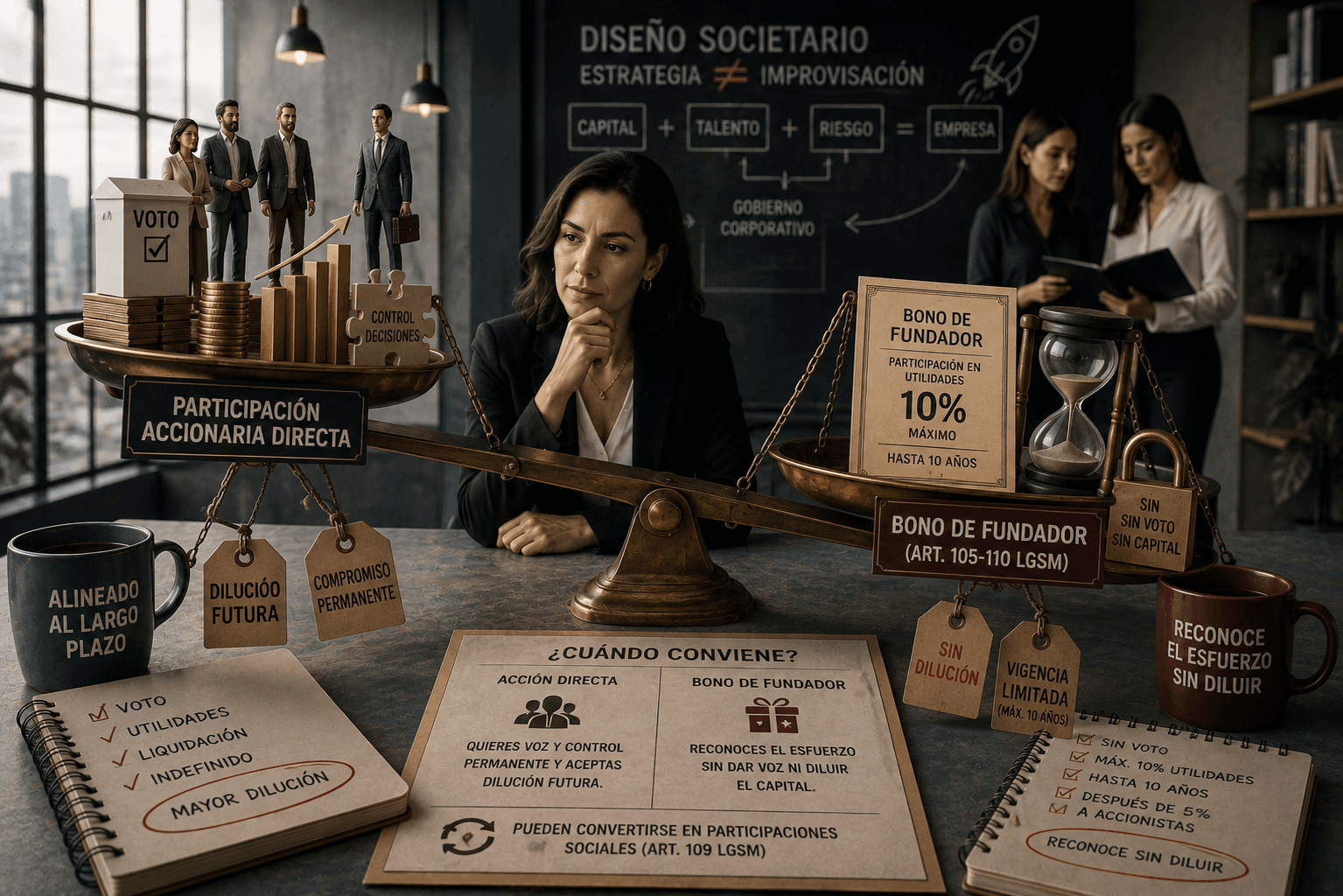 Bonos de fundador: la recompensa que la LGSM permite sin entregar ni una acción