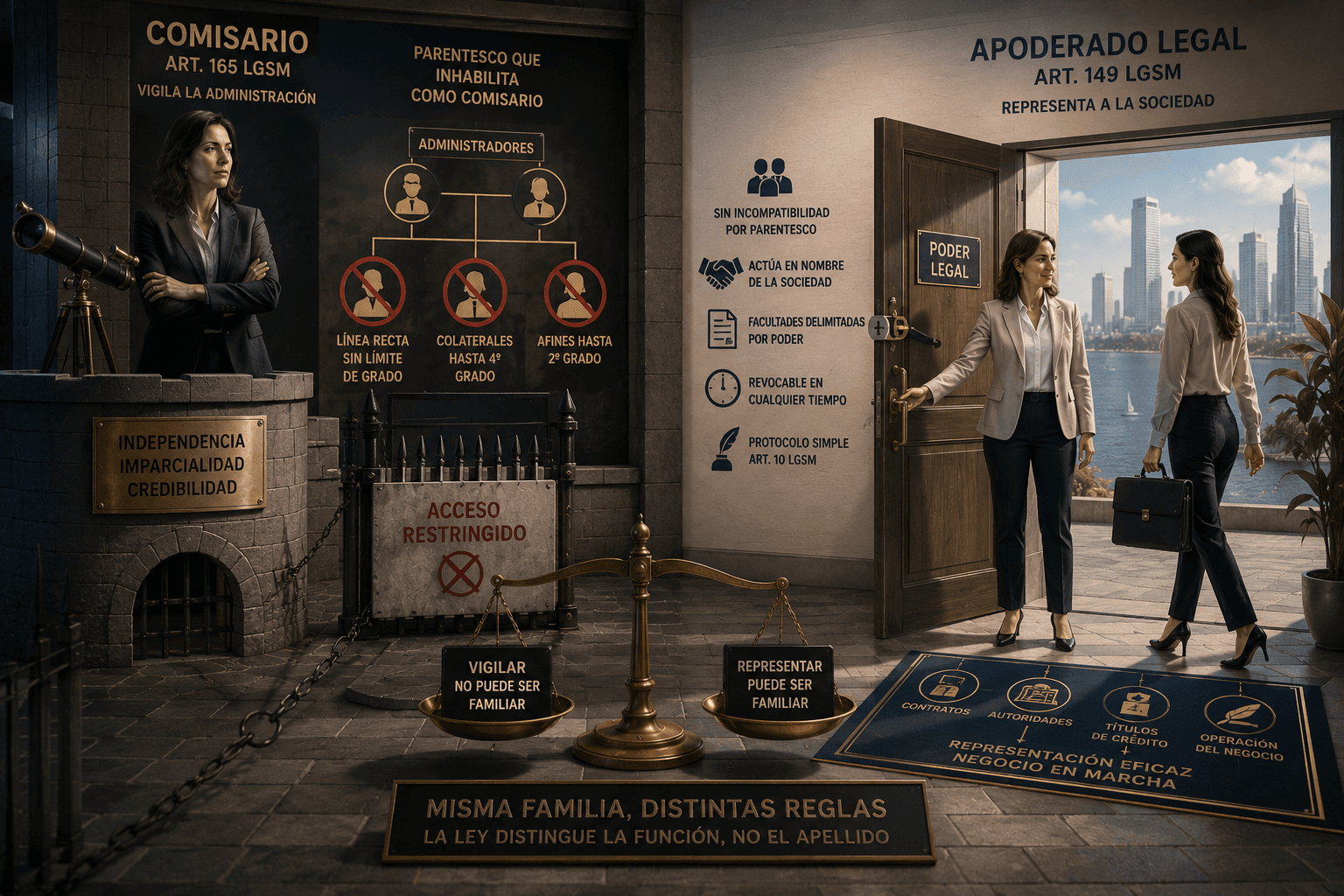 El familiar no puede ser comisario