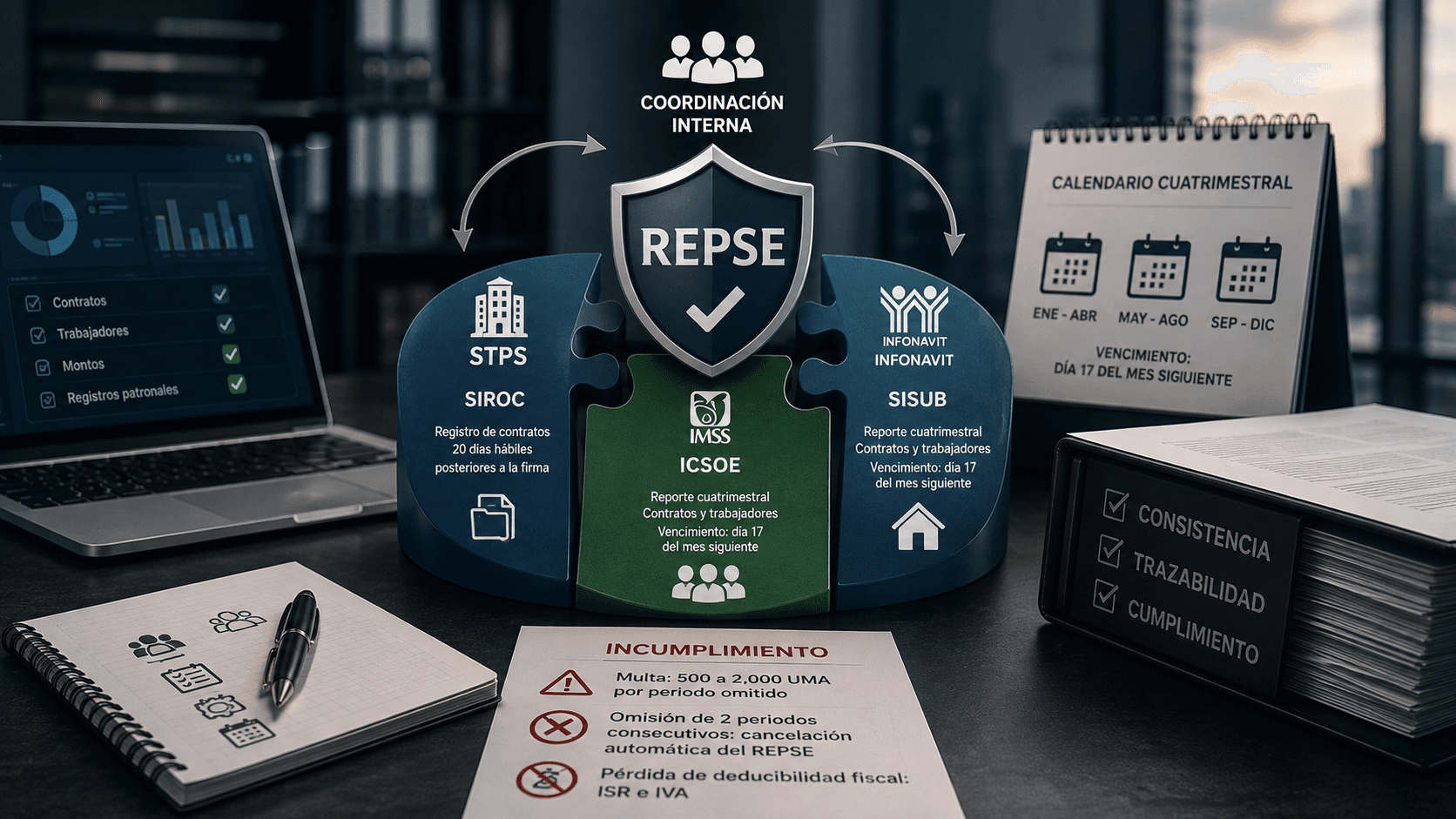 ICSOE y SISUB: la carga administrativa que el REPSE no termina, apenas empieza