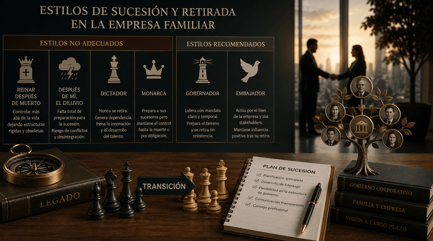 Modos de retirarse en la sucesión de empresas familiares