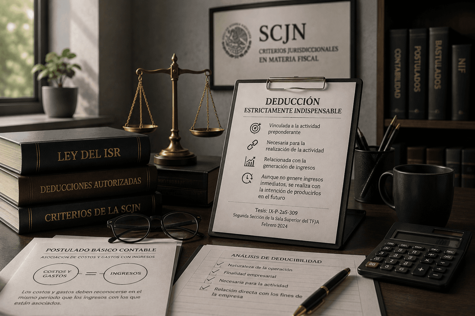 Deducciones estrictamente indispensables: Fondo sobre la forma