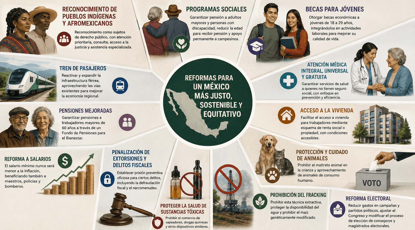 Las reformas constitucionales propuestas por AMLO