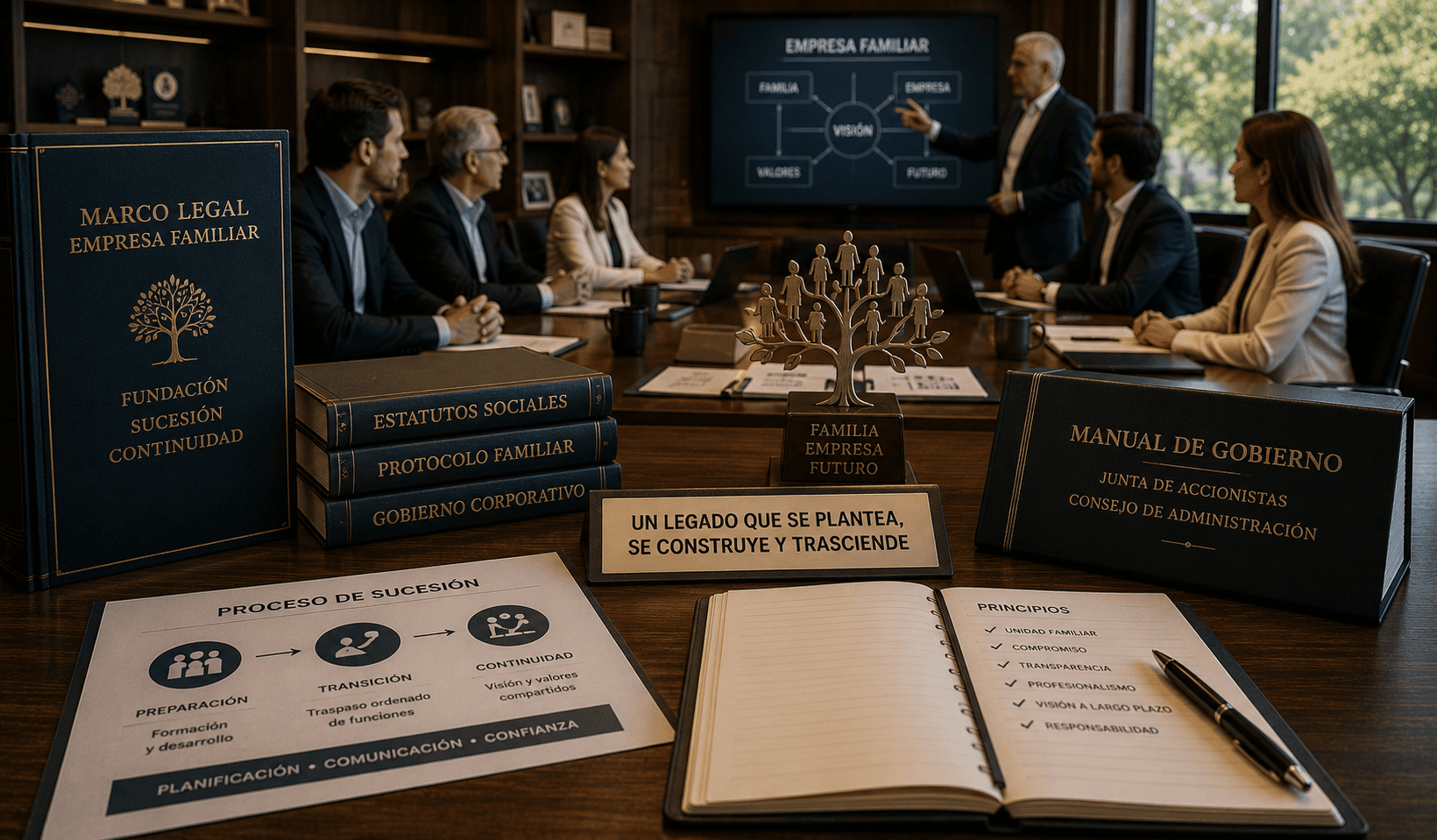 La importancia del marco para las relaciones de la familia empresaria