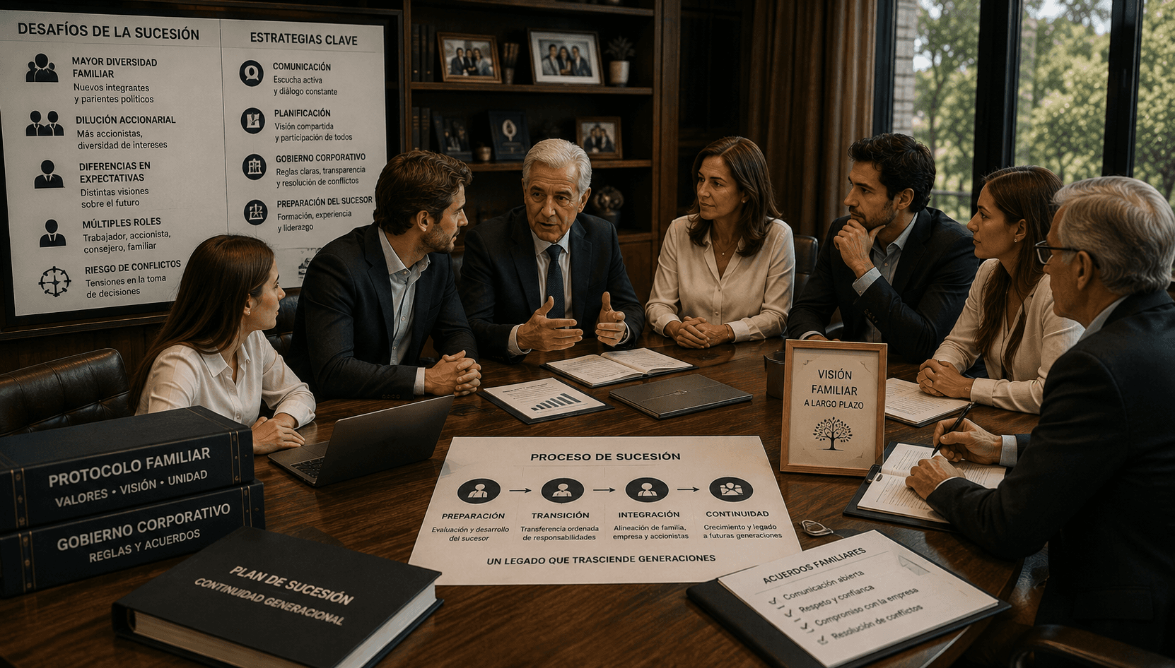 Analizar el entorno familiar antes de la sucesión generacional