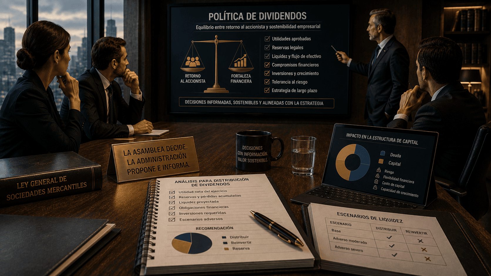 Política de dividendos: quién decide y cuánto distribuir