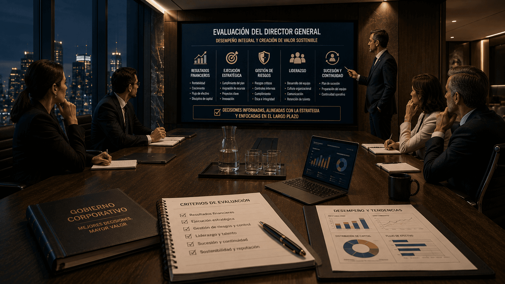 Criterios para la evaluación del director general