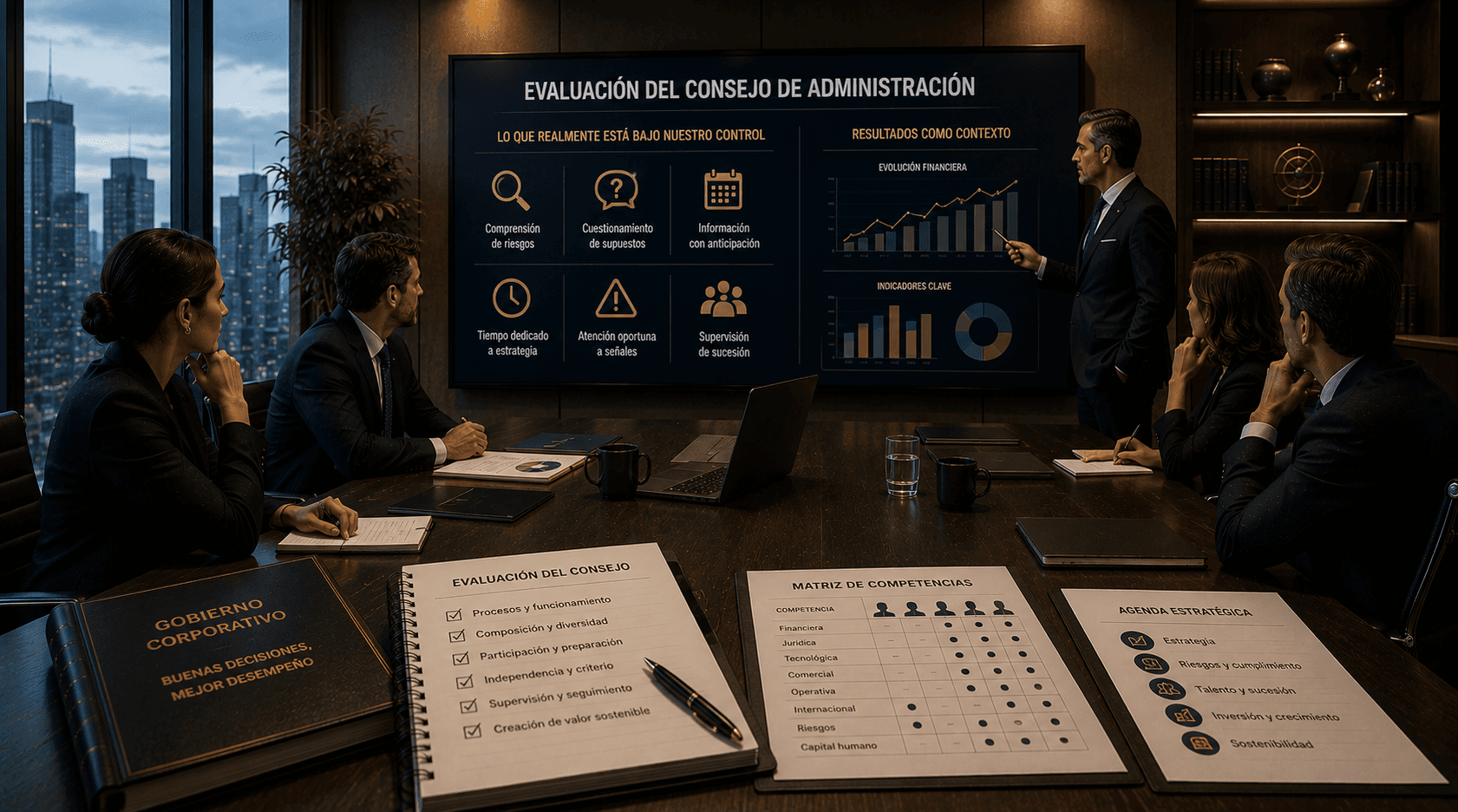 Evaluación del consejo para medir la eficacia de quienes supervisan