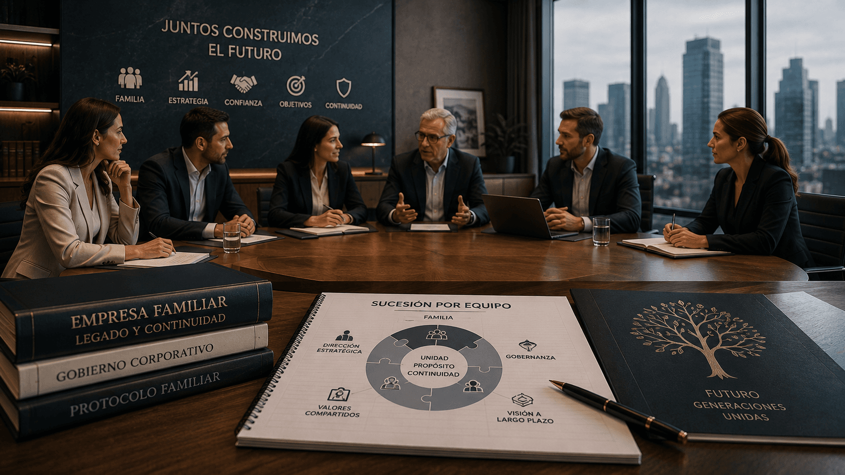 Sucesión por un equipo en las empresas familiares