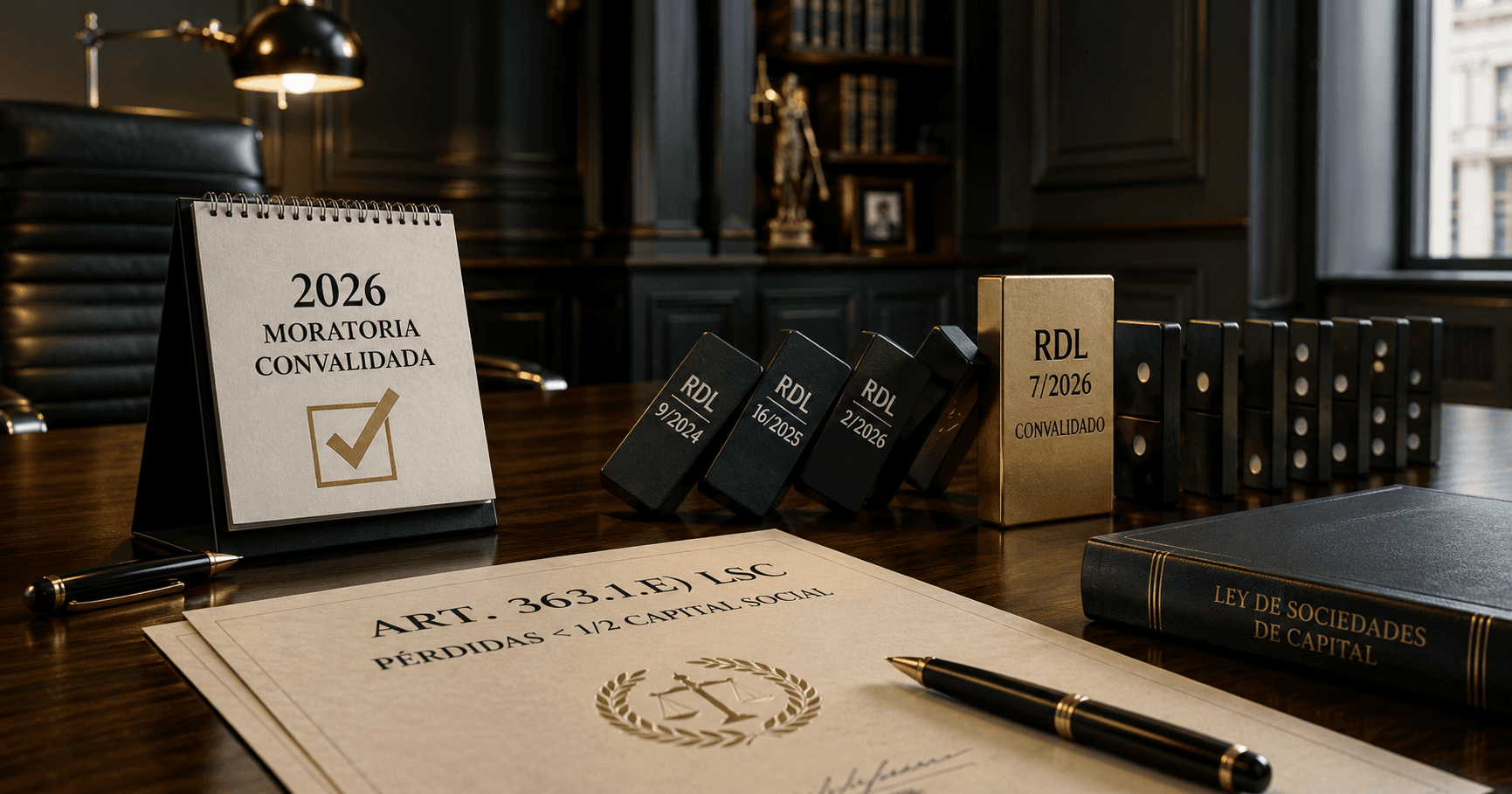 El Real Decreto-ley 7/2026 consolida la moratoria societaria hasta el cierre de 2026