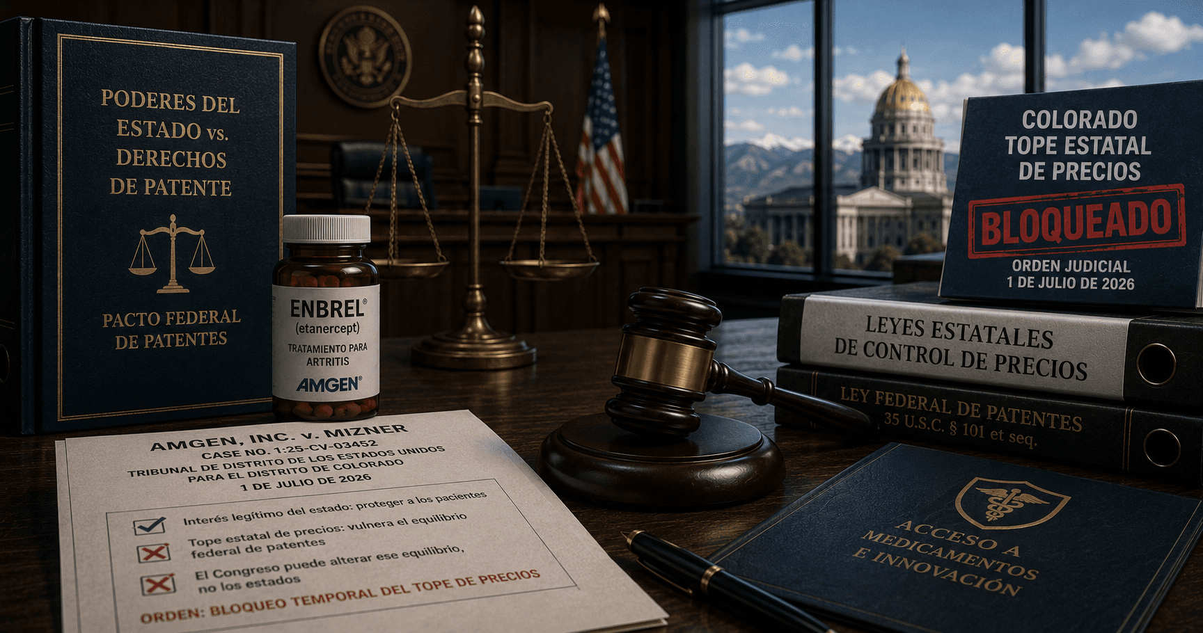 El pacto federal de patentes frente al poder estatal de fijar precios con el caso Amgen contra Colorado
