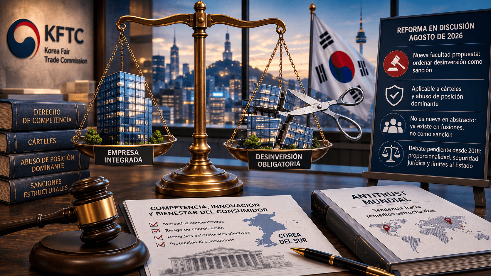 Corea del Sur busca el poder de desmembrar empresas