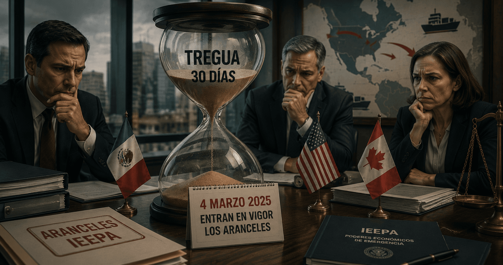 Entran en vigor los aranceles de la IEEPA contra México y Canadá