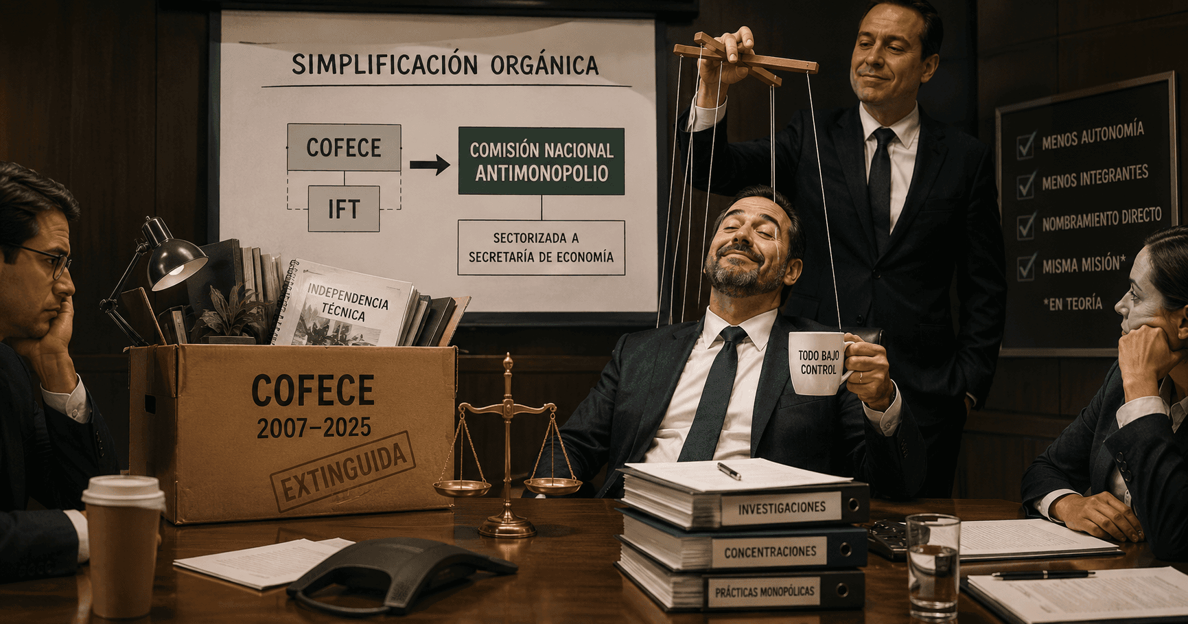 El Congreso aprueba el relevo de la COFECE: de órgano constitucional autónomo a autoridad sectorizada