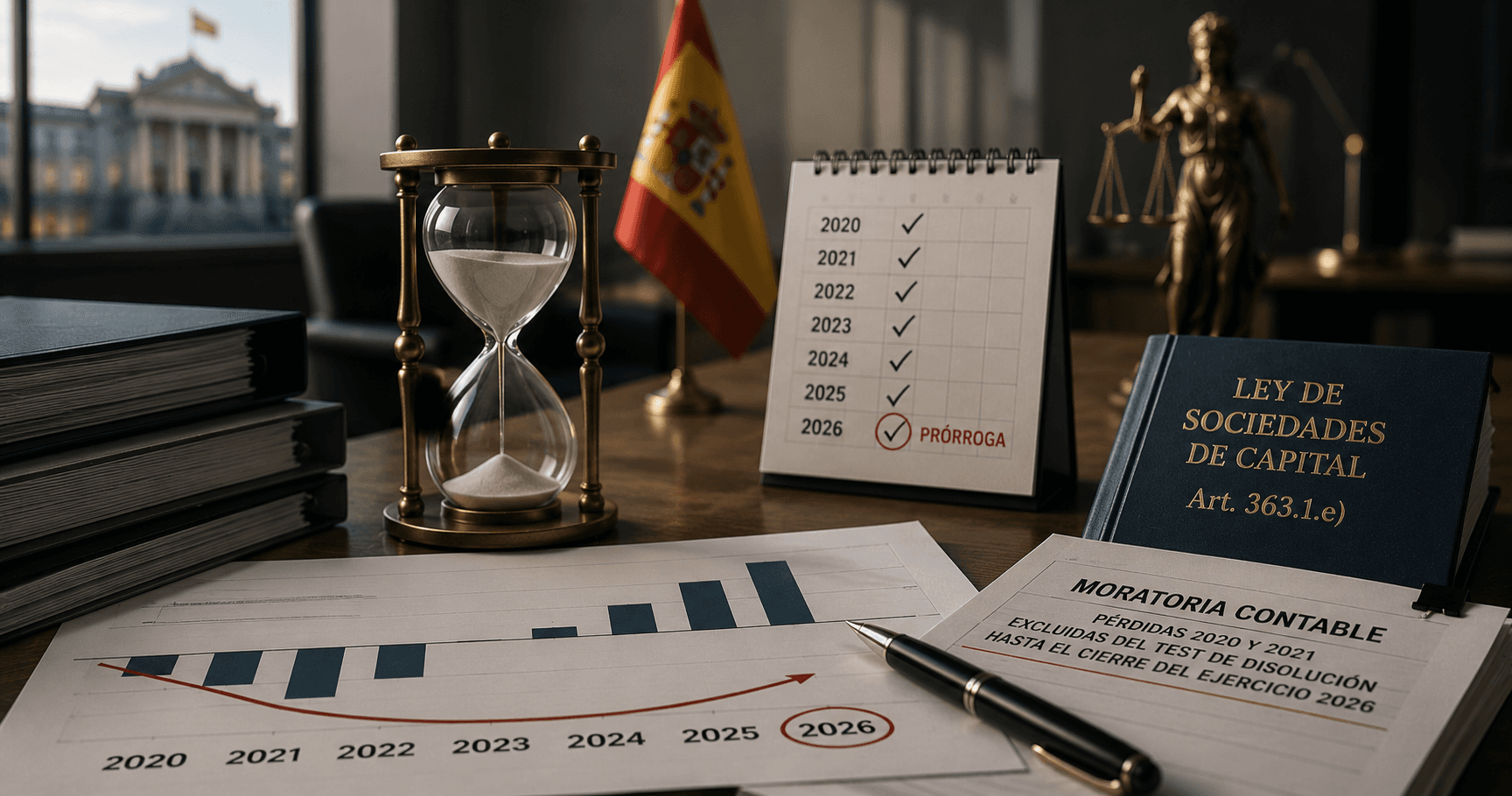 España vuelve a prorrogar la moratoria societaria: las pérdidas de 2020 y 2021 seguirán fuera del test de disolución en 2026