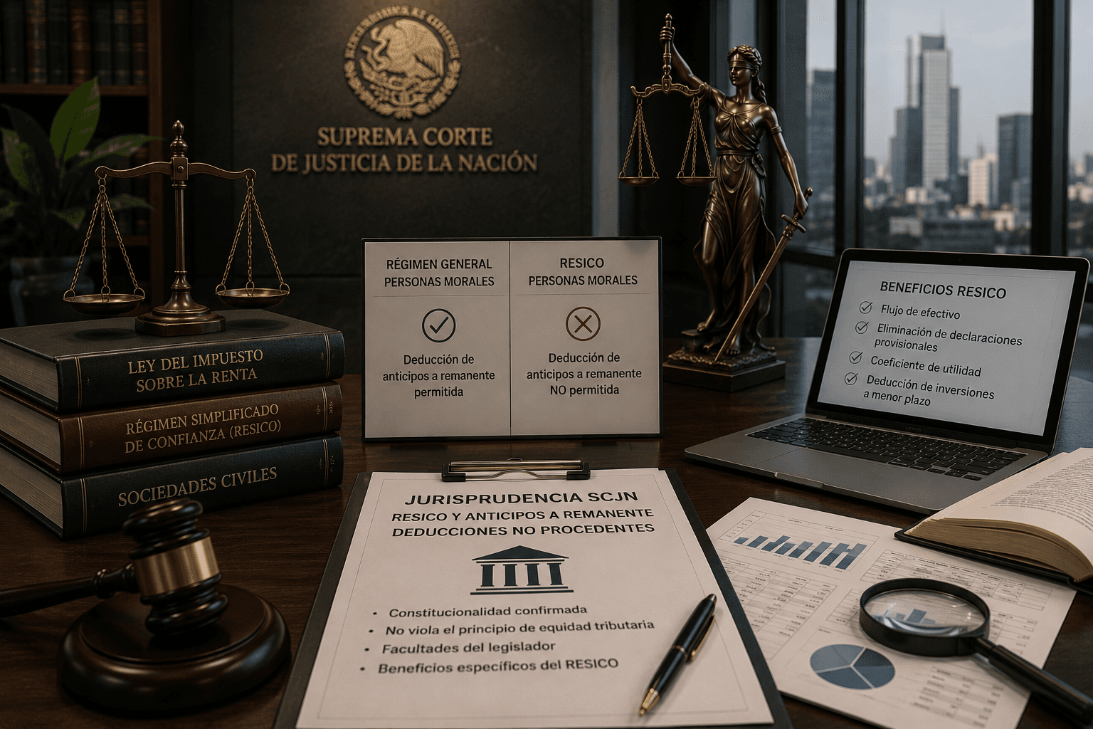 Constitucional la limitación de no deducción de anticipos a SC del RESICO