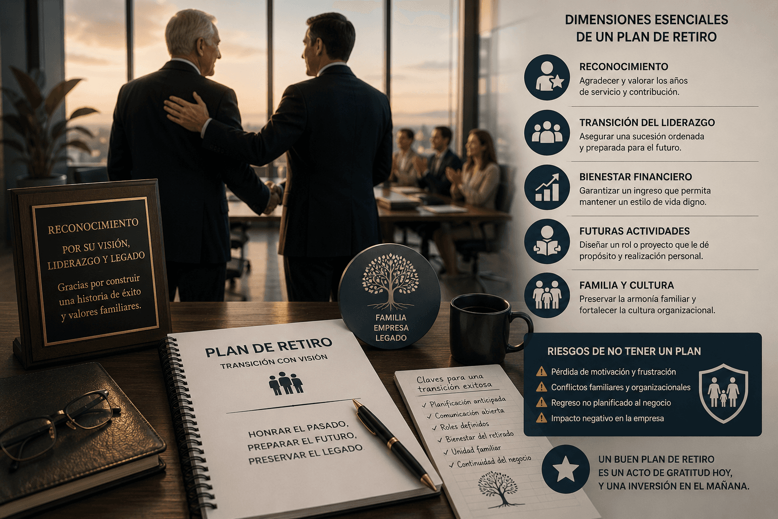 Diseñando un retiro ideal para los líderes de la empresa familiar