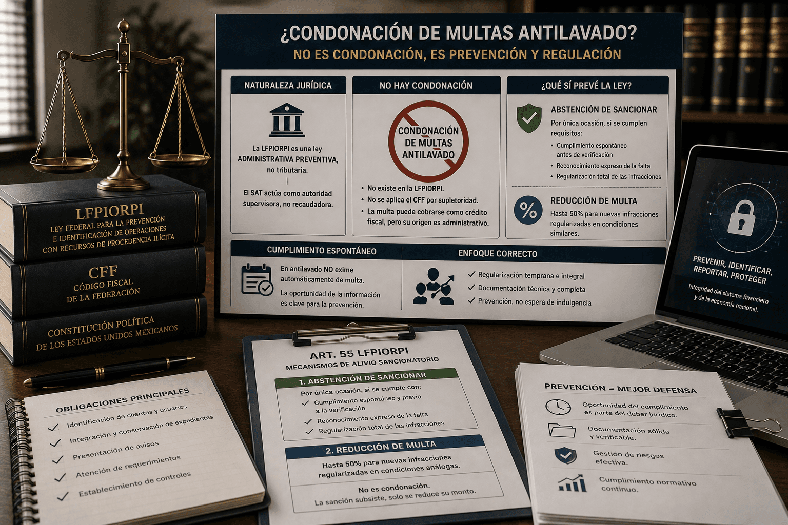La falsa condonación en materia antilavado