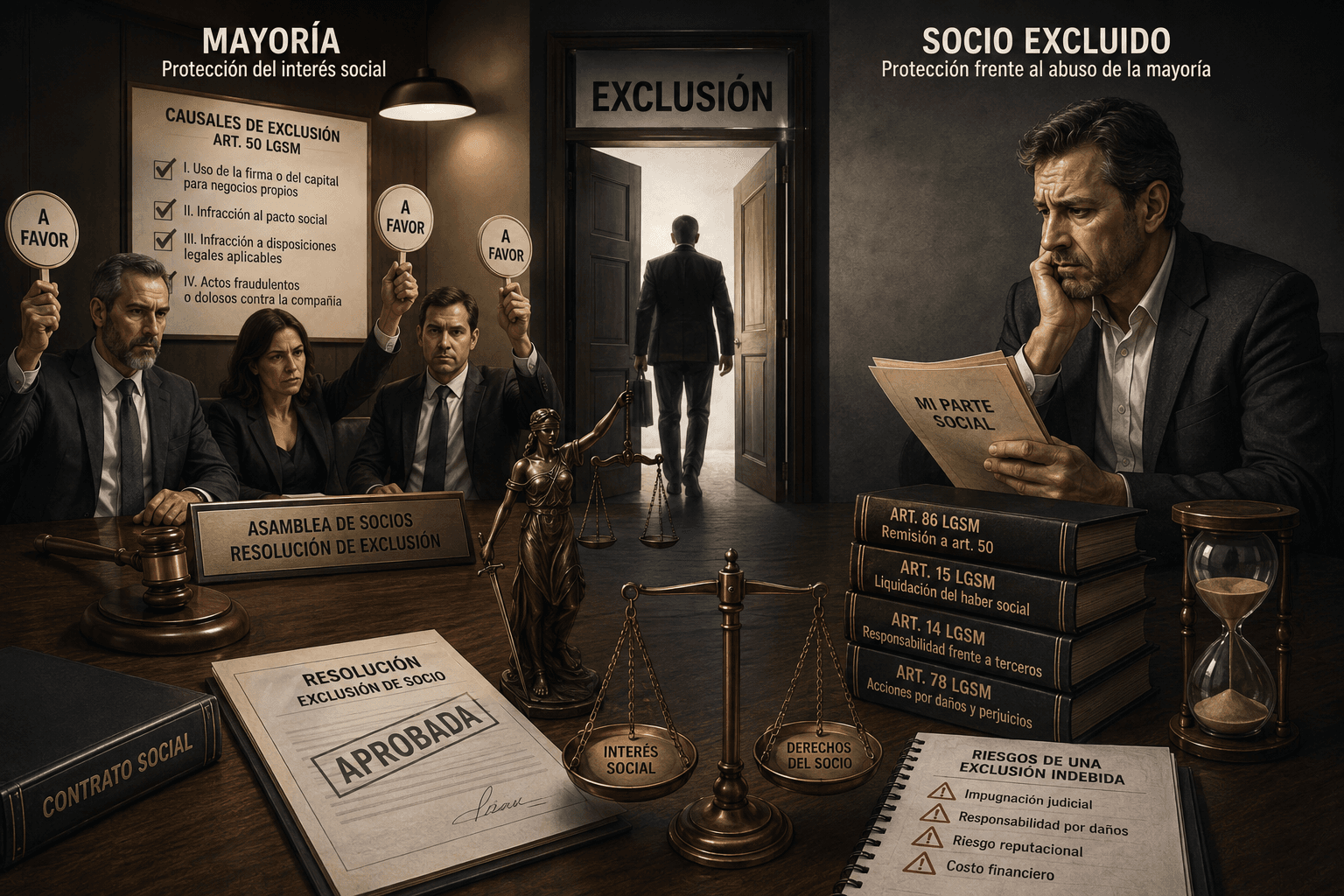 Exclusión de socios en la SRL