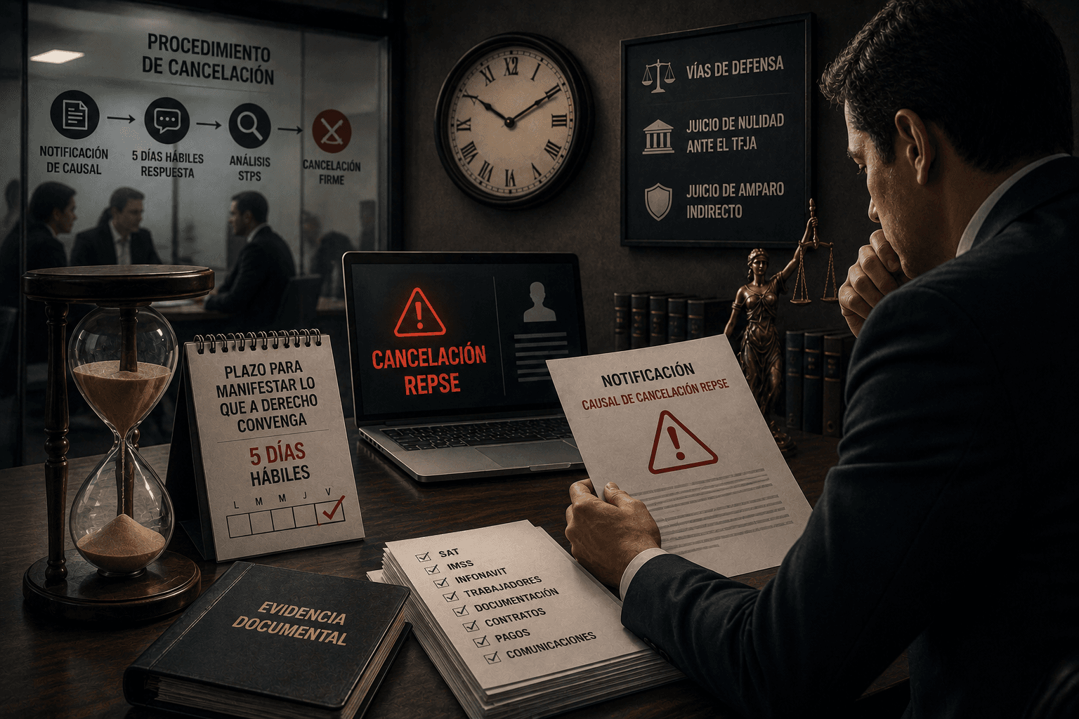 El procedimiento de la cancelación del REPSE