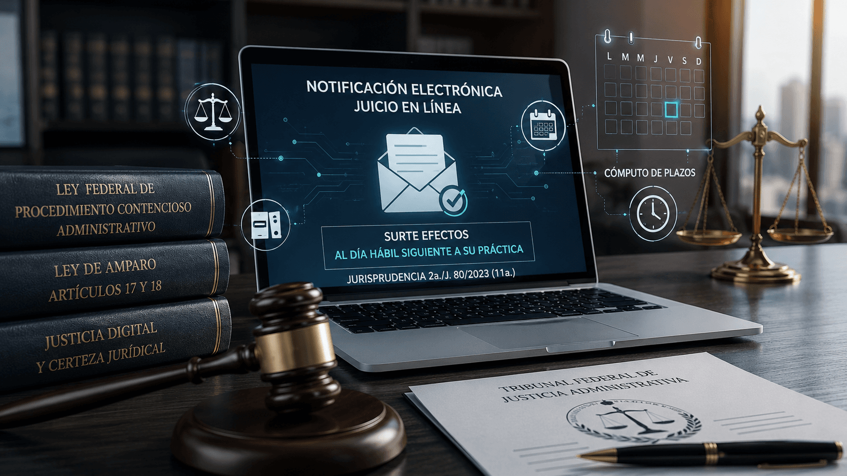 Importante criterio en la notificación dentro de los juicios en línea