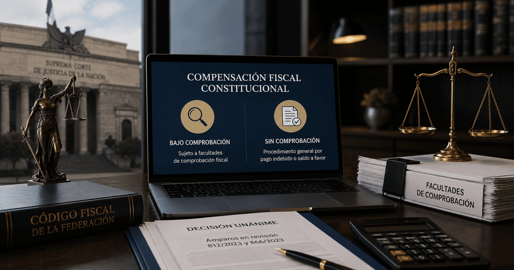 La compensación universal sólo aplica en actos de fiscalización