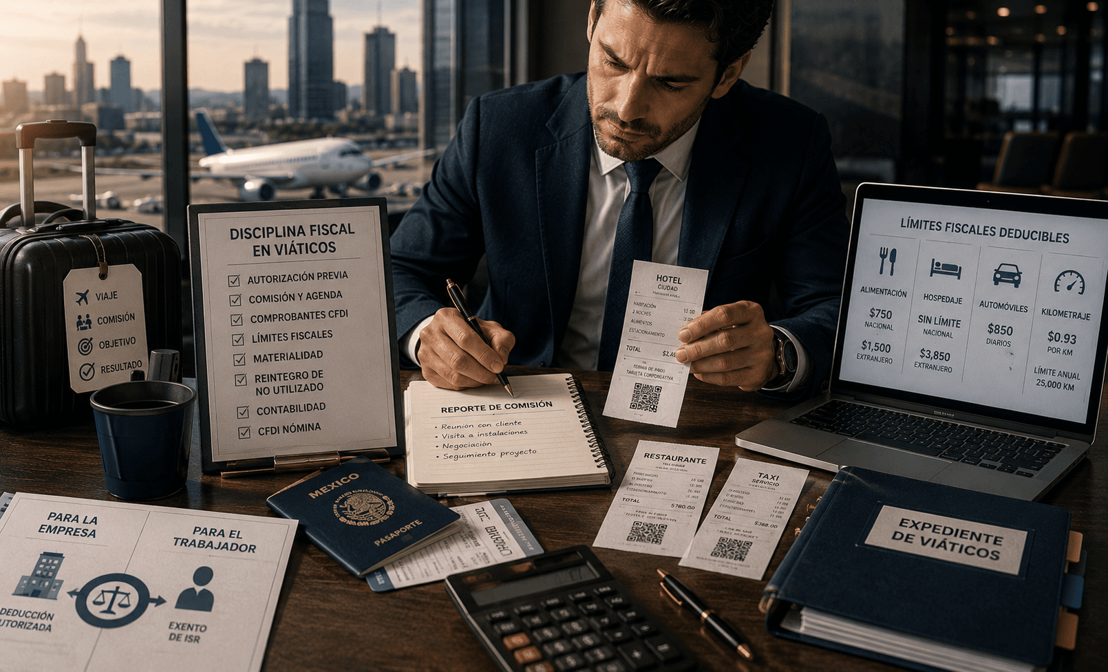 Viajar por cuenta de la empresa también exige disciplina fiscal
