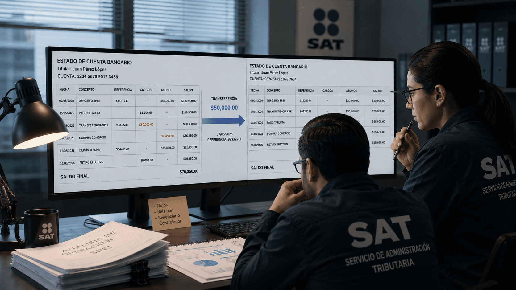 La ruta probatoria para demostrar traspasos entre cuentas propias