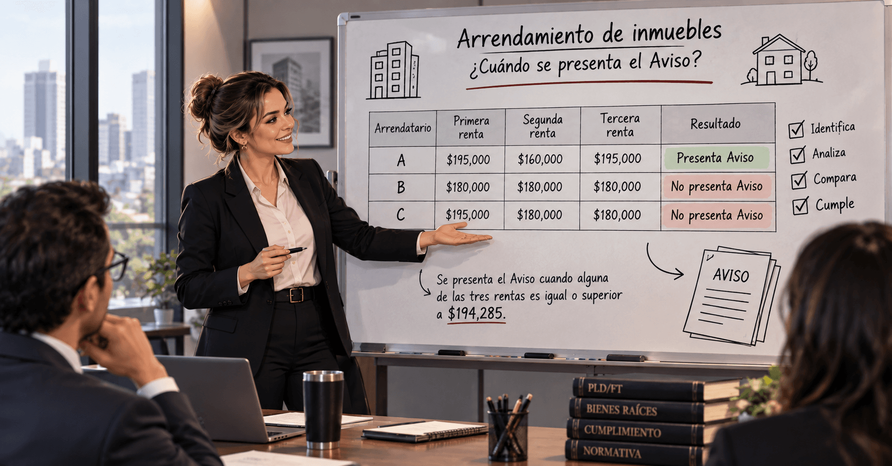 La regla que determina cuándo el arrendamiento debe reportarse