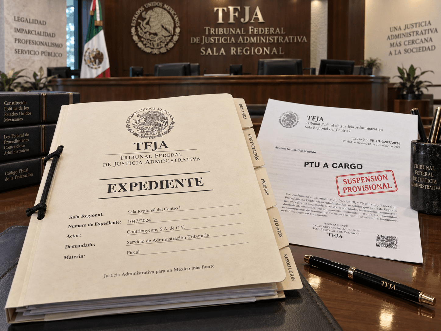 PTU adicional en litigio procede suspensión provisional